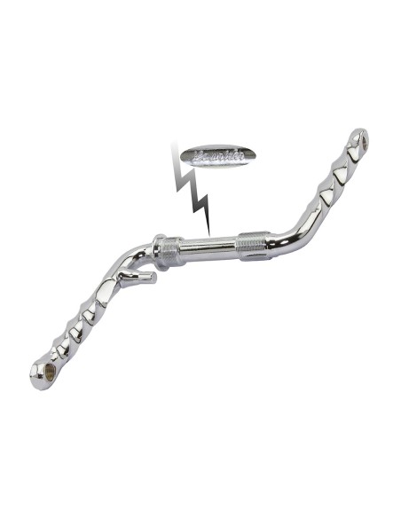 Lowrider Twisted One/Piece Crank 5 1/2" (140mm) Chrome.